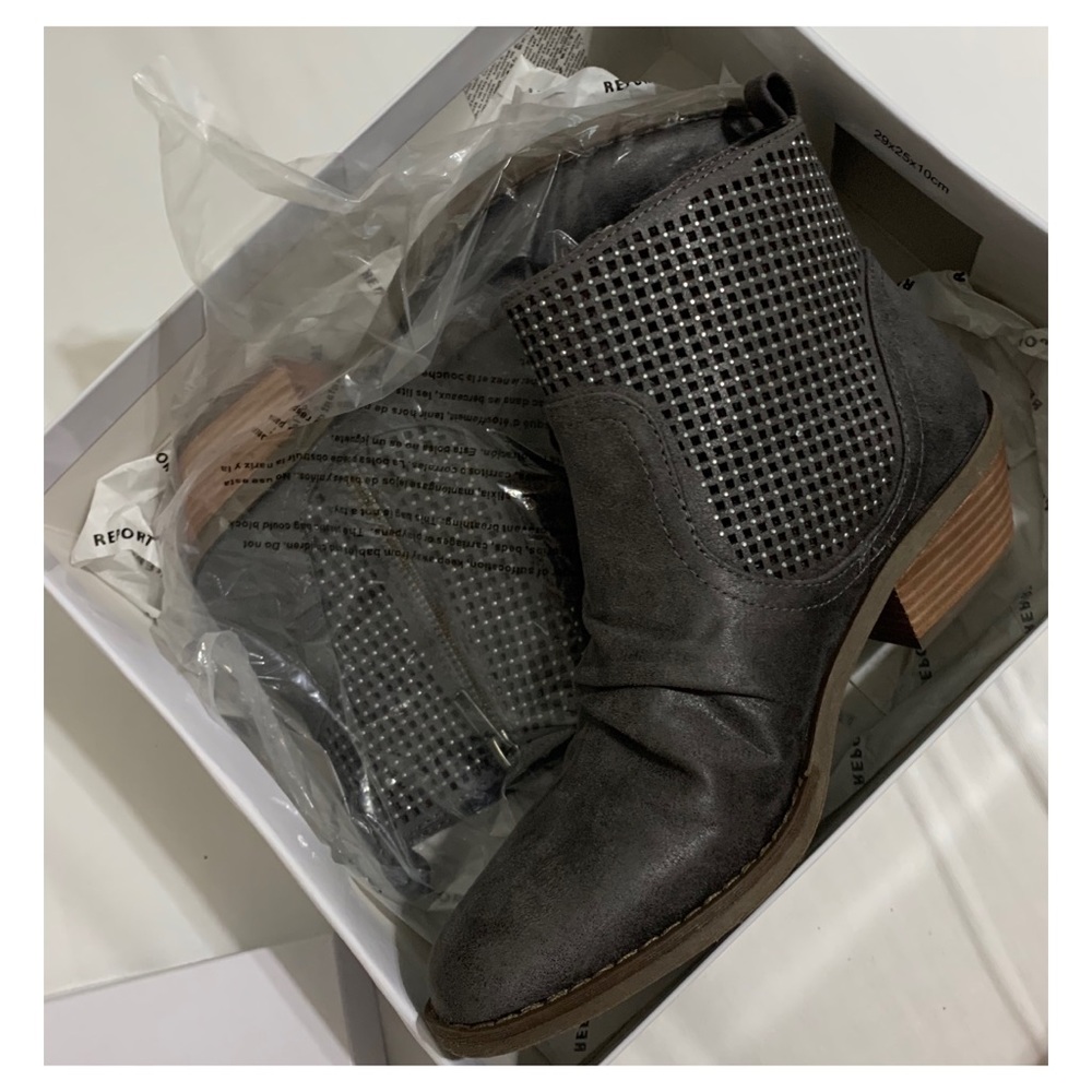 Dark gray booties NWT